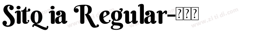 Sitqia Regular字体转换
